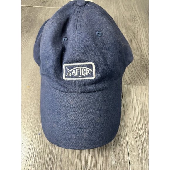 Aftco Fishing Tackle Hat SnapBack Shark Blue Outdoors Baseball Cap - Picture 1 of 5